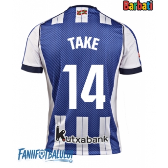 Real Sociedad Takefusa Kubo #14 Tricou Fotbal Replică 2025-26 Barbati Acasa